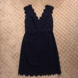 Lilly Pulitzer navy eyelet / lace dress